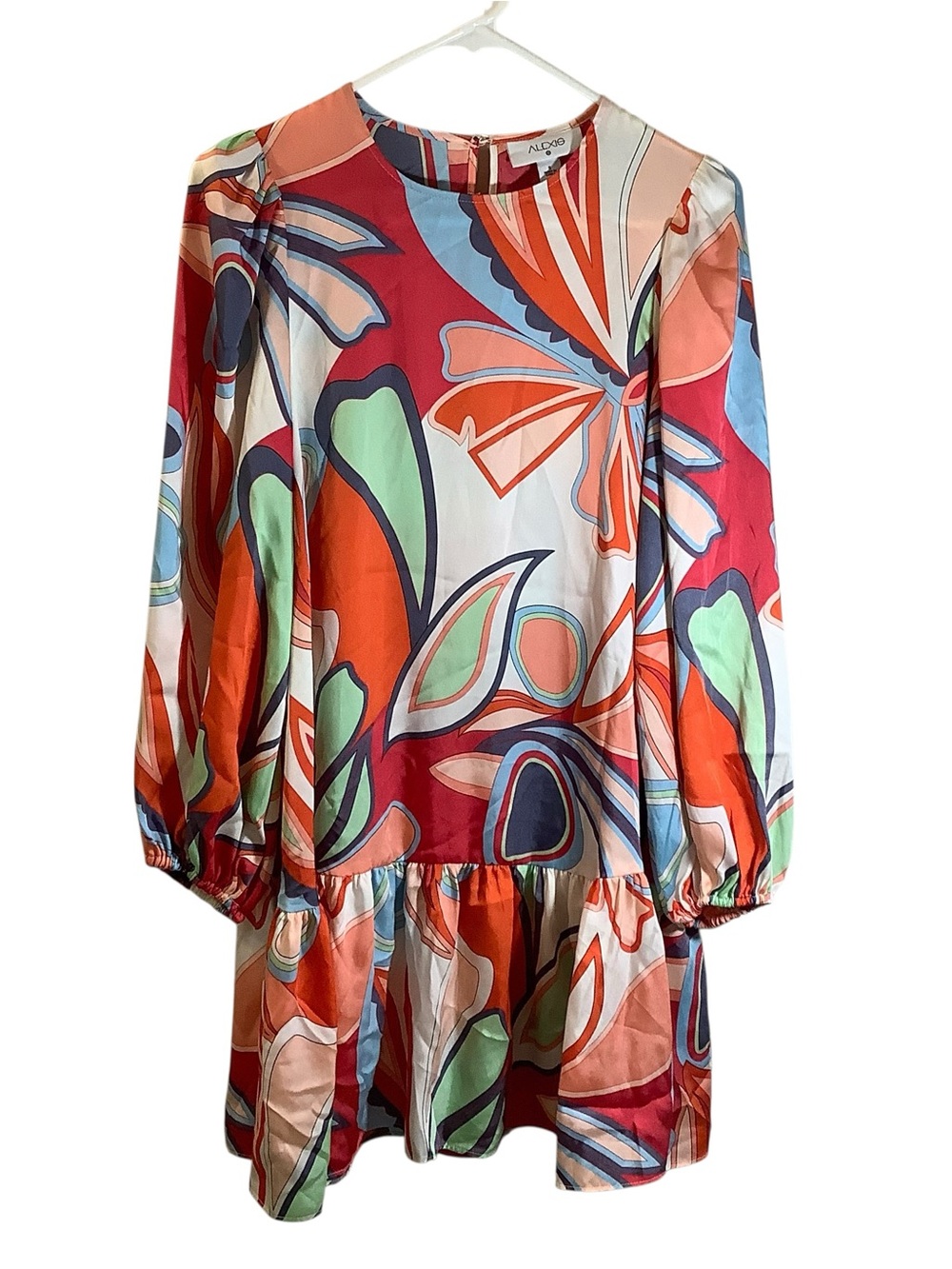 Alexis x Target Floral Multicolor Long-Sleeve Mini Dress